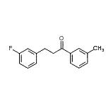 structure of CAS# 898788-67-5, 3-(3-Fluorophenyl)-1-(3-methylphenyl)-1-propanone;3-(3-fluorophenyl)-3'-methylpropiophenone