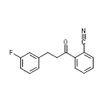 结构式 CAS# 898788-79-9, 2-[3-(3-氟苯基)丙酰]苯甲腈