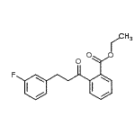 结构式 CAS# 898788-88-0, 乙基2-[3-(3-氟苯基)丙酰]苯甲酸酯