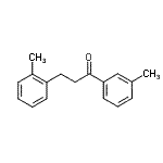 结构式 CAS# 898789-07-6, 3-(2-甲基苯基)-1-(3-甲基苯基)-1-丙酮