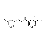 structure of CAS# 898789-20-3, 1-(2,3-Dimethylphenyl)-3-(3-fluorophenyl)-1-propanone;2',3'-dimethyl-3-(3-fluorophenyl)propiophenone