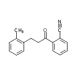 结构式 CAS# 898789-22-5, 2-[3-(2-甲基苯基)丙酰]苯甲腈