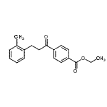 structure of CAS# 898789-32-7, Ethyl 4-[3-(2-methylphenyl)propanoyl]benzoate;4'-carboethoxy-3-(2-methylphenyl)propiophenone