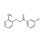 结构式 CAS# 898789-42-9, 1-(3-氯苯基)-3-(2-甲基苯基)-1-丙酮