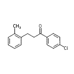 结构式 CAS# 898789-44-1, 1-(4-氯苯基)-3-(2-甲基苯基)-1-丙酮