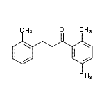 结构式 CAS# 898789-54-3, 1-(2,5-二甲基苯基)-3-(2-甲基苯基)-1-丙酮