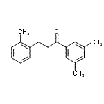 structure of CAS# 898789-60-1, 1-(3,5-Dimethylphenyl)-3-(2-methylphenyl)-1-propanone;3',5'-dimethyl-3-(2-methylphenyl)propiophenone