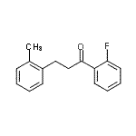 结构式 CAS# 898789-70-3, 1-(2-氟苯基)-3-(2-甲基苯基)-1-丙酮