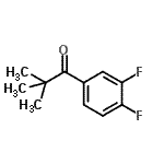 structure of CAS# 898789-74-7, 1-(3,4-Difluorophenyl)-2,2-dimethyl-1-propanone;3',4'-difluoro-2,2-dimethylpropiophenone