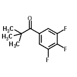 structure of CAS# 898789-80-5, 2,2-Dimethyl-1-(3,4,5-trifluorophenyl)-1-propanone;2,2-dimethyl-3',4',5'-trifluoropropiophenone