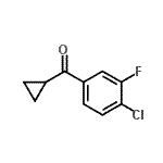 结构式 CAS# 898790-06-2, (4-氯-3-氟苯基)(环丙基)甲酮