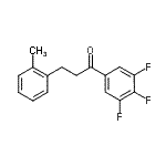 结构式 CAS# 898790-17-5, 3-(2-甲基苯基)-1-(3,4,5-三氟苯基)-1-丙酮