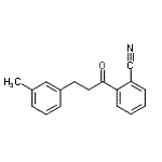 结构式 CAS# 898790-43-7, 2-[3-(3-甲基苯基)丙酰]苯甲腈