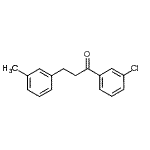 structure of CAS# 898790-63-1, 1-(3-Chlorophenyl)-3-(3-methylphenyl)-1-propanone;3'-chloro-3-(3-methylphenyl)propiophenone