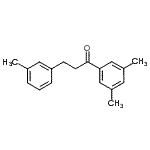 structure of CAS# 898790-84-6, 1-(3,5-Dimethylphenyl)-3-(3-methylphenyl)-1-propanone;3',5'-dimethyl-3-(3-methylphenyl)propiophenone