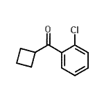 structure of CAS# 898790-91-5, (2-Chlorophenyl)(cyclobutyl)methanone;2-Chlorophenyl cyclobutyl ketone;MFCD03841273