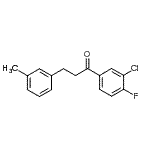 structure of CAS# 898790-93-7, 1-(3-Chloro-4-fluorophenyl)-3-(3-methylphenyl)-1-propanone;3'-chloro-4'-fluoro-3-(3-methylphenyl)propiophenone