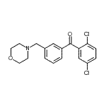 结构式 CAS# 898792-22-8, (2,5-二氯苯基)[3-(4-吗啉基甲基)苯基]甲酮