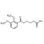 结构式 CAS# 898792-31-9, 6-(2,3-二甲氧基苯基)-6-氧代己酸