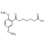 结构式 CAS# 898792-41-1, 7-(2,5-二甲氧基苯基)-7-氧代庚酸