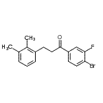 结构式 CAS# 898792-89-7, 1-(4-溴-3-氟苯基)-3-(2,3-二甲基苯基)-1-丙酮