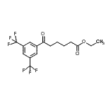 结构式 CAS# 898792-97-7, 乙基6-[3,5-二(三氟甲基)苯基]-6-氧代己酸酯