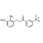 结构式 CAS# 898793-07-2, 3-(2,3-二甲基苯基)-1-[3-(三氟甲基)苯基]-1-丙酮