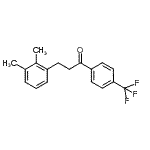 结构式 CAS# 898793-10-7, 3-(2,3-二甲基苯基)-1-[4-(三氟甲基)苯基]-1-丙酮
