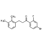 结构式 CAS# 898793-13-0, 1-(4-溴-2-氟苯基)-3-(2,3-二甲基苯基)-1-丙酮