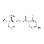 结构式 CAS# 898793-21-0, 1-(4-氯-2-氟苯基)-3-(2,3-二甲基苯基)-1-丙酮