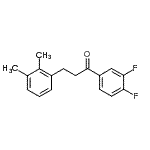 structure of CAS# 898793-35-6, 1-(3,4-Difluorophenyl)-3-(2,3-dimethylphenyl)-1-propanone;3',4'-difluoro-3-(2,3-dimethylphenyl)propiophenone