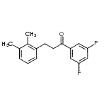 structure of CAS# 898793-37-8, 1-(3,5-Difluorophenyl)-3-(2,3-dimethylphenyl)-1-propanone;3',5'-difluoro-3-(2,3-dimethylphenyl)propiophenone