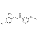 structure of CAS# 898793-61-8, 3-(2,4-Dimethylphenyl)-1-(3-methoxyphenyl)-1-propanone;3-(2,4-dimethylphenyl)-3'-methoxypropiophenone
