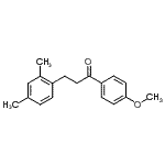 structure of CAS# 898793-63-0, 3-(2,4-Dimethylphenyl)-1-(4-methoxyphenyl)-1-propanone;3-(2,4-dimethylphenyl)-4'-methoxypropiophenone