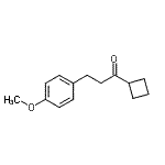 structure of CAS# 898793-78-7, 1-Cyclobutyl-3-(4-methoxyphenyl)-1-propanone;cyclobutyl 2-(4-methoxyphenyl)ethyl ketone