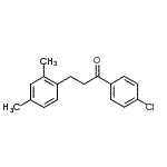 structure of CAS# 898793-93-6, 1-(4-Chlorophenyl)-3-(2,4-dimethylphenyl)-1-propanone;4'-chloro-3-(2,4-dimethylphenyl)propiophenone