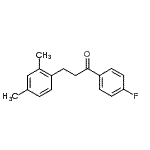 structure of CAS# 898793-99-2, 3-(2,4-Dimethylphenyl)-1-(4-fluorophenyl)-1-propanone;3-(2,4-dimethylphenyl)-4'-fluoropropiophenone