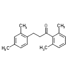 结构式 CAS# 898794-11-1, 3-(2,4-二甲基苯基)-1-(2,6-二甲基苯基)-1-丙酮