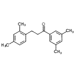 structure of CAS# 898794-17-7, 3-(2,4-Dimethylphenyl)-1-(3,5-dimethylphenyl)-1-propanone;3',5'-dimethyl-3-(2,4-dimethylphenyl)propiophenone