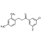 结构式 CAS# 898794-40-6, 1-(3-氯-5-氟苯基)-3-(2,4-二甲基苯基)-1-丙酮