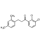 结构式 CAS# 898794-44-0, 1-(2,3-二氯苯基)-3-(2,4-二甲基苯基)-1-丙酮