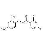 structure of CAS# 898794-54-2, 1-(2,4-Difluorophenyl)-3-(2,4-dimethylphenyl)-1-propanone;2',4'-difluoro-3-(2,4-dimethylphenyl)propiophenone