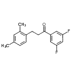 structure of CAS# 898794-58-6, 1-(3,5-Difluorophenyl)-3-(2,4-dimethylphenyl)-1-propanone;3',5'-difluoro-3-(2,4-dimethylphenyl)propiophenone