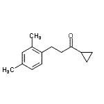 结构式 CAS# 898794-64-4, 1-环丙基-3-(2,4-二甲基苯基)-1-丙酮
