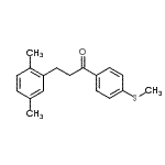 结构式 CAS# 898795-00-1, 3-(2,5-二甲基苯基)-1-[4-(甲硫基)苯基]-1-丙酮