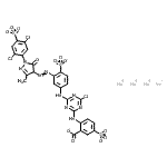 CAS#: 89923-42-2， Tetrasodium 2-({4-chloro-6-[(3-{[1-(2,5-dichloro-4-sulfonatophenyl)-3-methyl-5-oxo-4,5-dihydro-1H-pyrazol-4-yl]diazenyl}-4-sulfonatophenyl)amino]-1,3,5-triazin-2-yl}amino)-5-sulfonatobenzoate