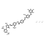 CAS#: 89923-45-5， Trisodium 2-{3-methyl-4-[(4-{[4-({2-methyl-4-[(2,5,6-trichloro-4-pyrimidinyl)amino]phenyl}diazenyl)benzoyl]amino}-2-sulfonatophenyl)diazenyl]-5-oxo-4,5-dihydro-1H-pyrazol-1-yl}-1,4-benzenedisulfonate
