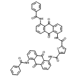 CAS#: 89923-47-7， N,N'-Bis[5-(benzoylamino)-9,10-dioxo-9,10-dihydro-1-anthracenyl]-2,5-thiophenedicarboxamide