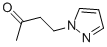 structure of CAS# 89943-03-3, 4-(1-Pyrazolyl)-2-Butanone;4-(1H-Pyrazol-1-Yl)-2-Butanone(SALTDATA: FREE);4-Pyrazolino-2-Butanone,97%