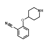 结构式 CAS# 900572-37-4, 2-(4-哌啶基氧基)苯甲腈